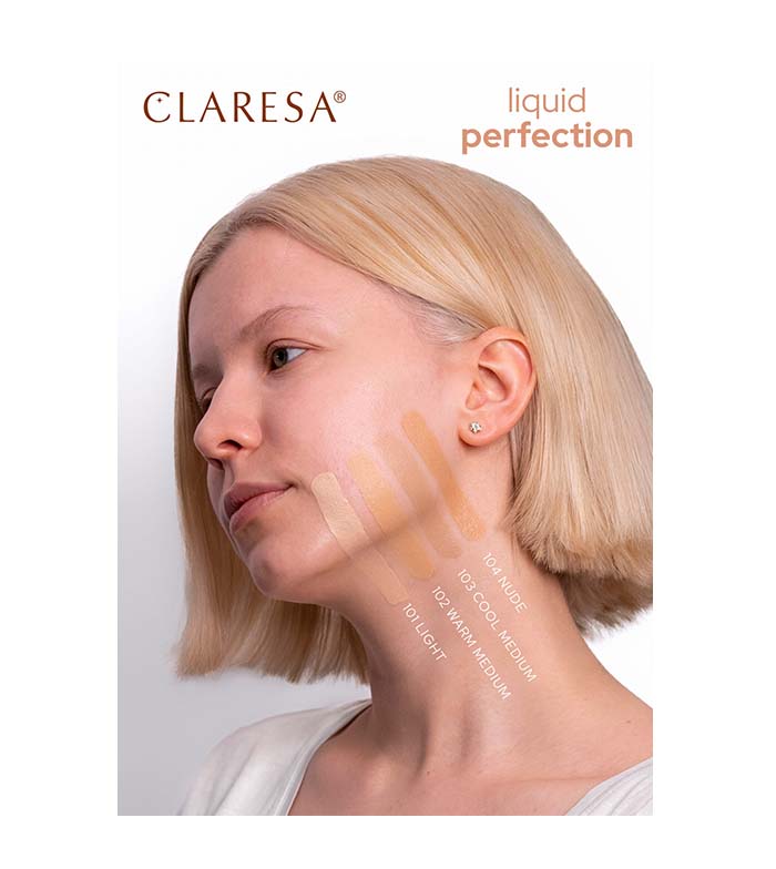 Claresa - Corretivo e base 2 em 1 Liquid Perfection - 101: Light