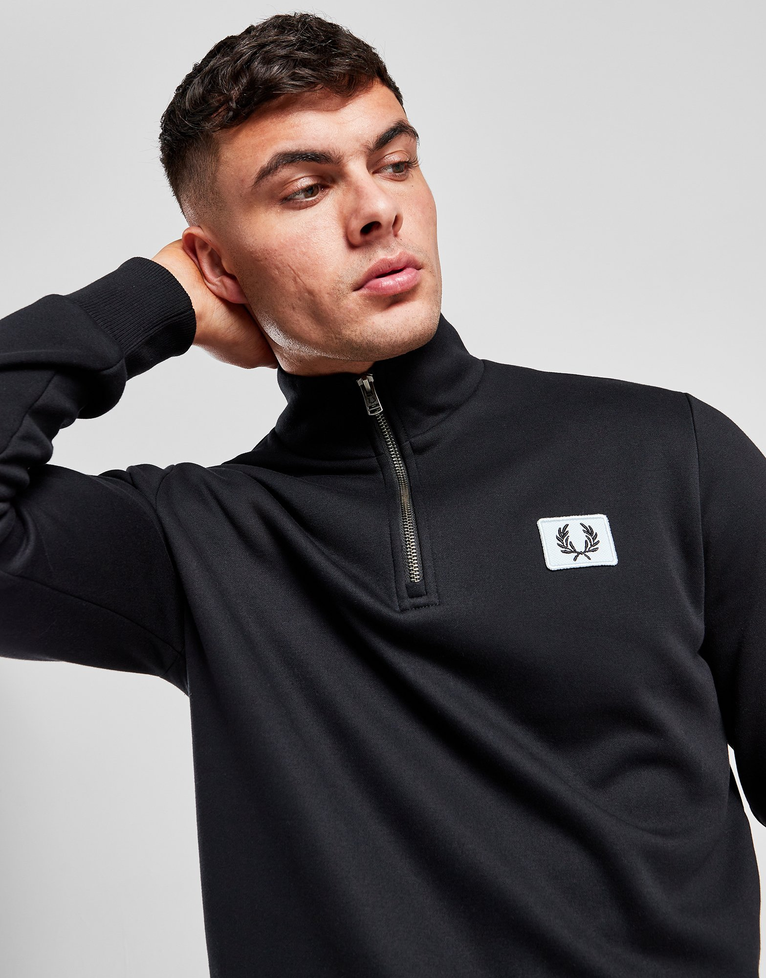 Fred Perry Sweat Zippé Badge Homme