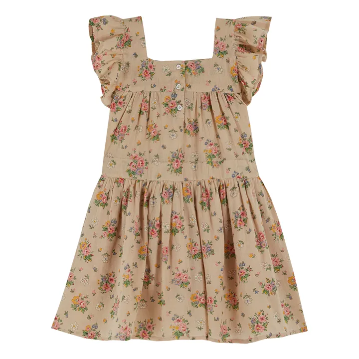 Emile et Ida Robe Vintage Fleurie | Beige