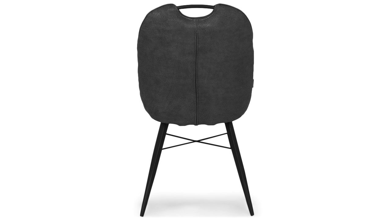 Eetkamerstoel Luxor Antraciet Eva B53 x D65 x H92 cm