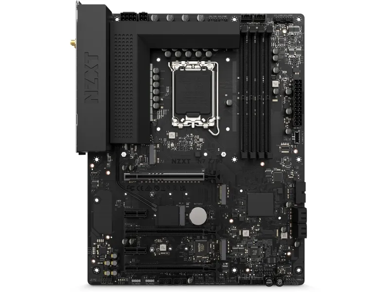 NZXT N7 Z790 - Bundkort - ATX - LGA1700 sokkel - Z790 Chipset - USB 3.2 Gen 2, USB 3.2 Gen 1, USB-C 3.2 Gen 2x2 - 2.5 Gigabit LAN - onboard grafik (CPU påkrævet) - HD Audio (8-kanaler)