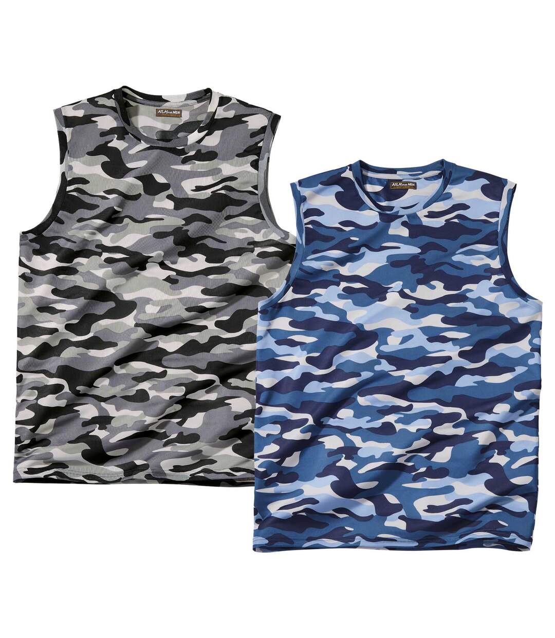 Lot de 2 Débardeurs Imprimés Camouflage