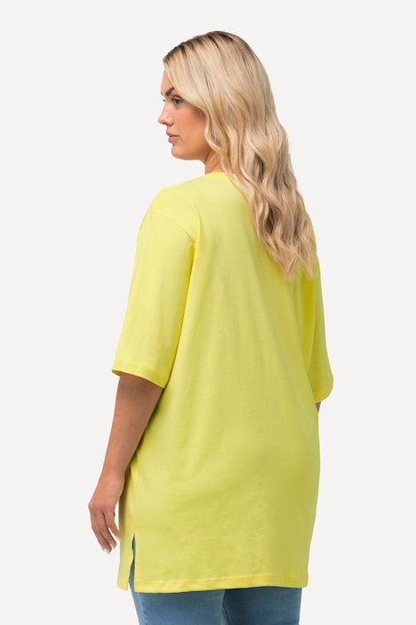 T-Shirt, V-Ausschnitt, Relaxed, Halbarm