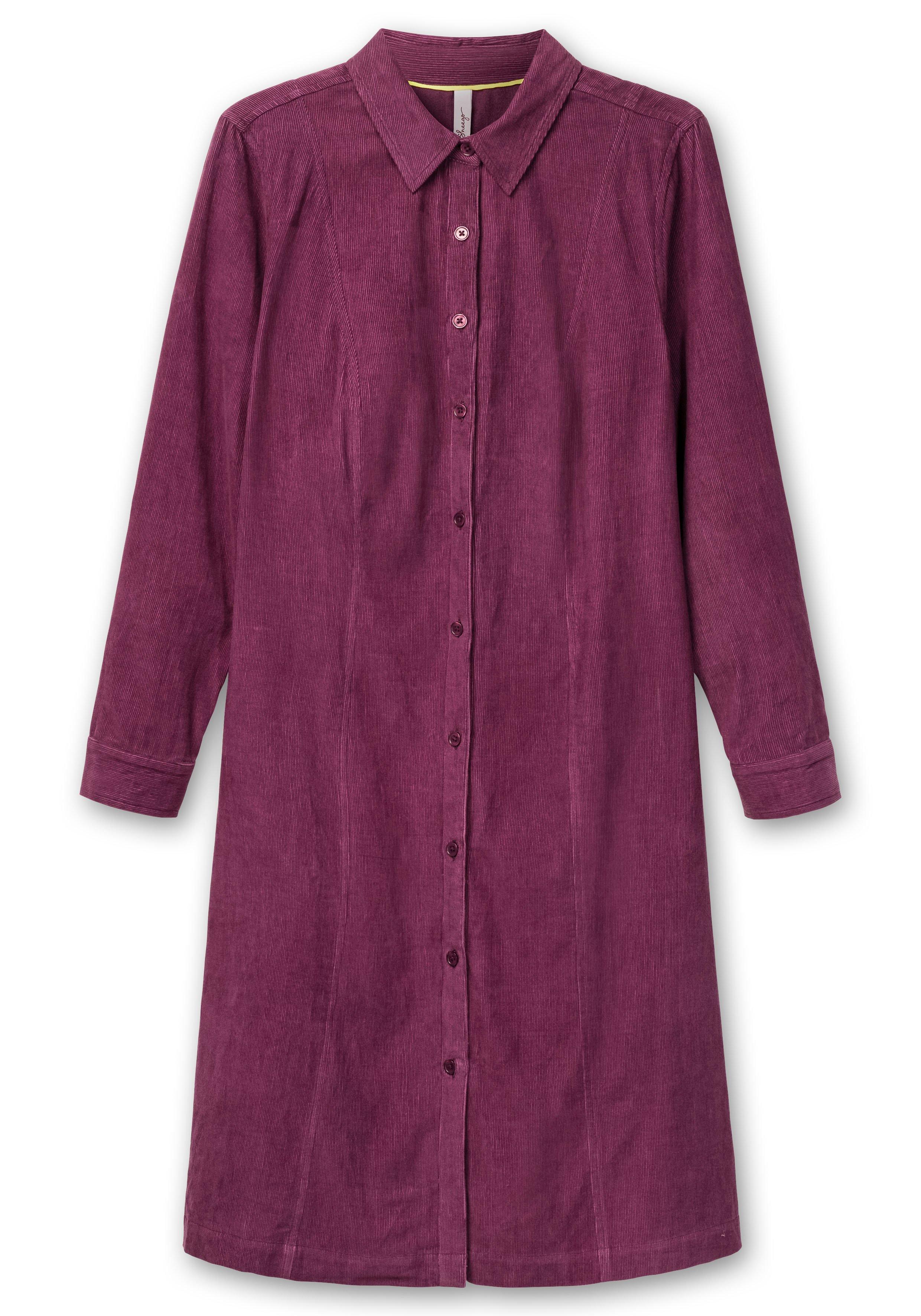Hemdblusenkleid aus weichem Cord