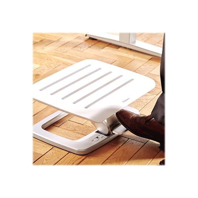 Fellowes Hana - Repose-pieds réglable en hauteur - facilement ajustable - blanc