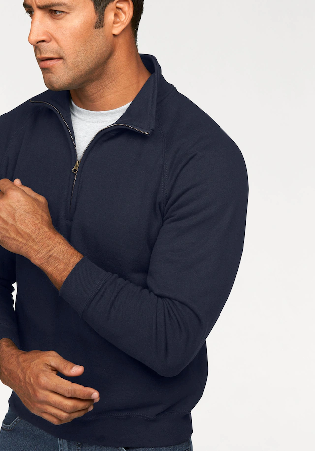 Fruit of the Loom Sweatshirt , mit Reissverschluss