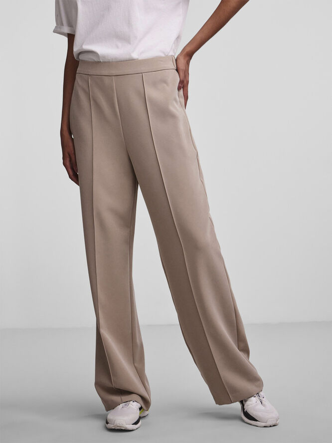 Pieces PCBOSSY HW WIDE PANTS NOOS Sølv