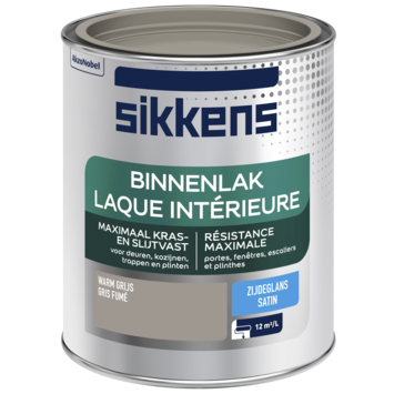 Sikkens binnenlak zijdeglans warm grijs 750 ml