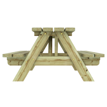 Outdoor Life Products picknicktafel Liv vurenhout 93,5 x 90 cm