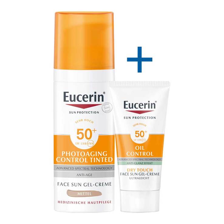 Eucerin Sun CC Gel-Creme getönt mittel LSF 50 + , 50 ml