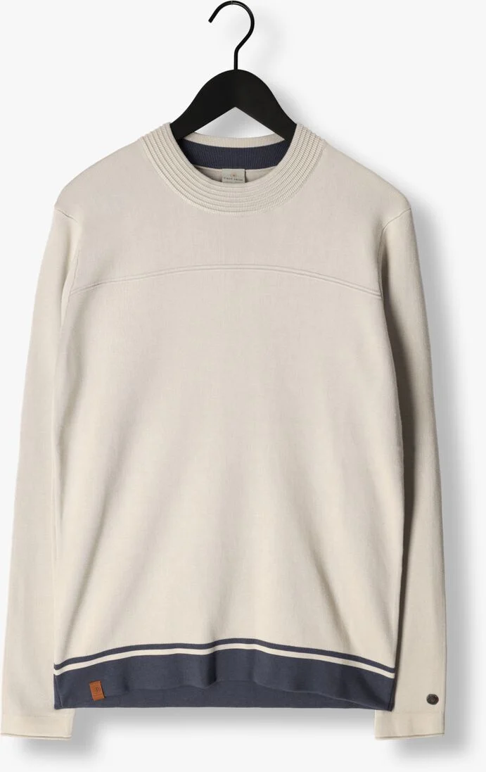 CAST IRON beige cast iron trui mock neck cotton modal mockneck