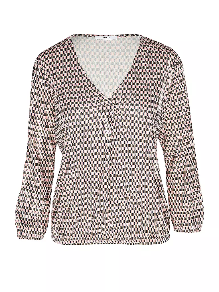 OPUS Blusenshirt SANNAH TRADITION rosa