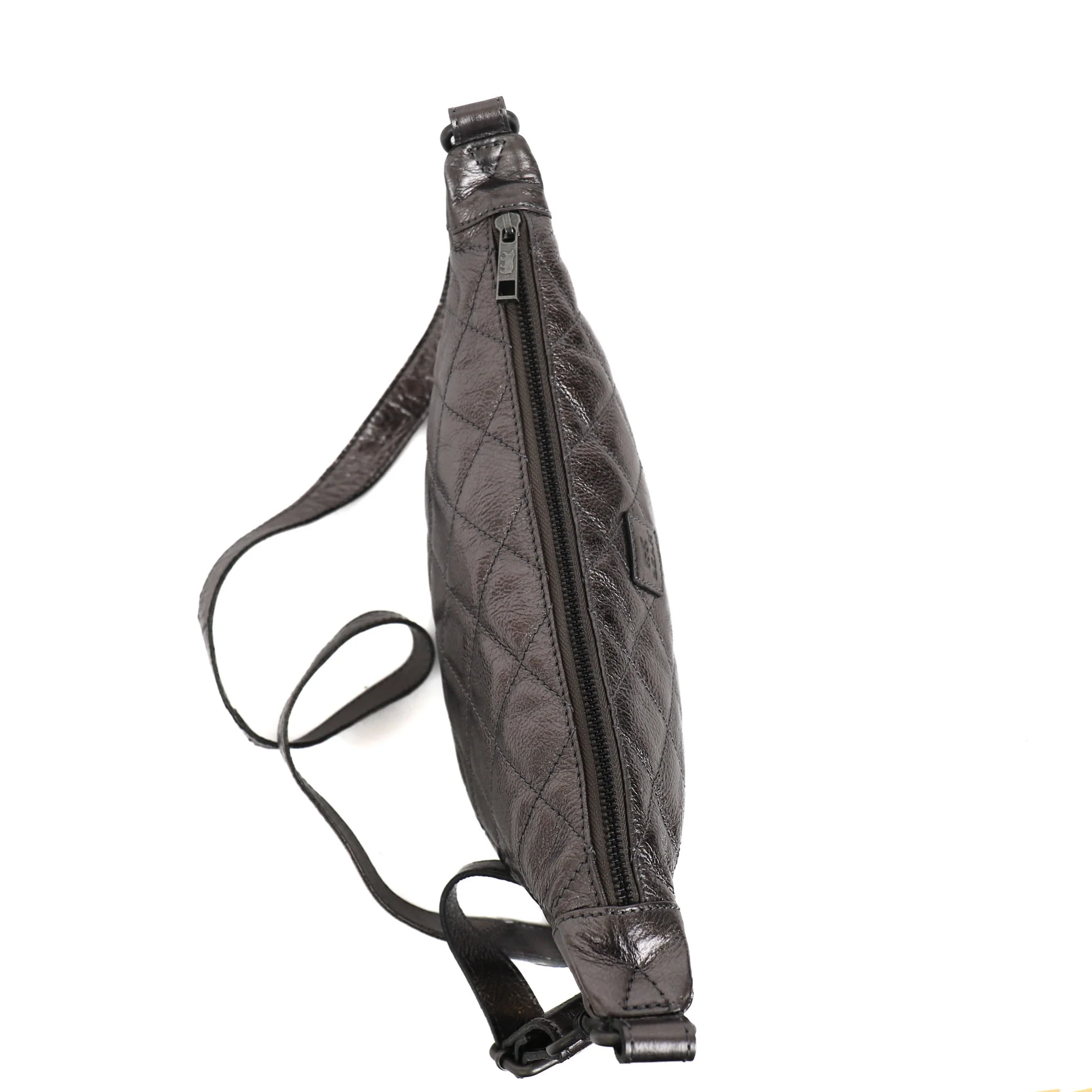 Bear Design Callisto Pelle Crossbody Tas Laura Gun Metal CP3066