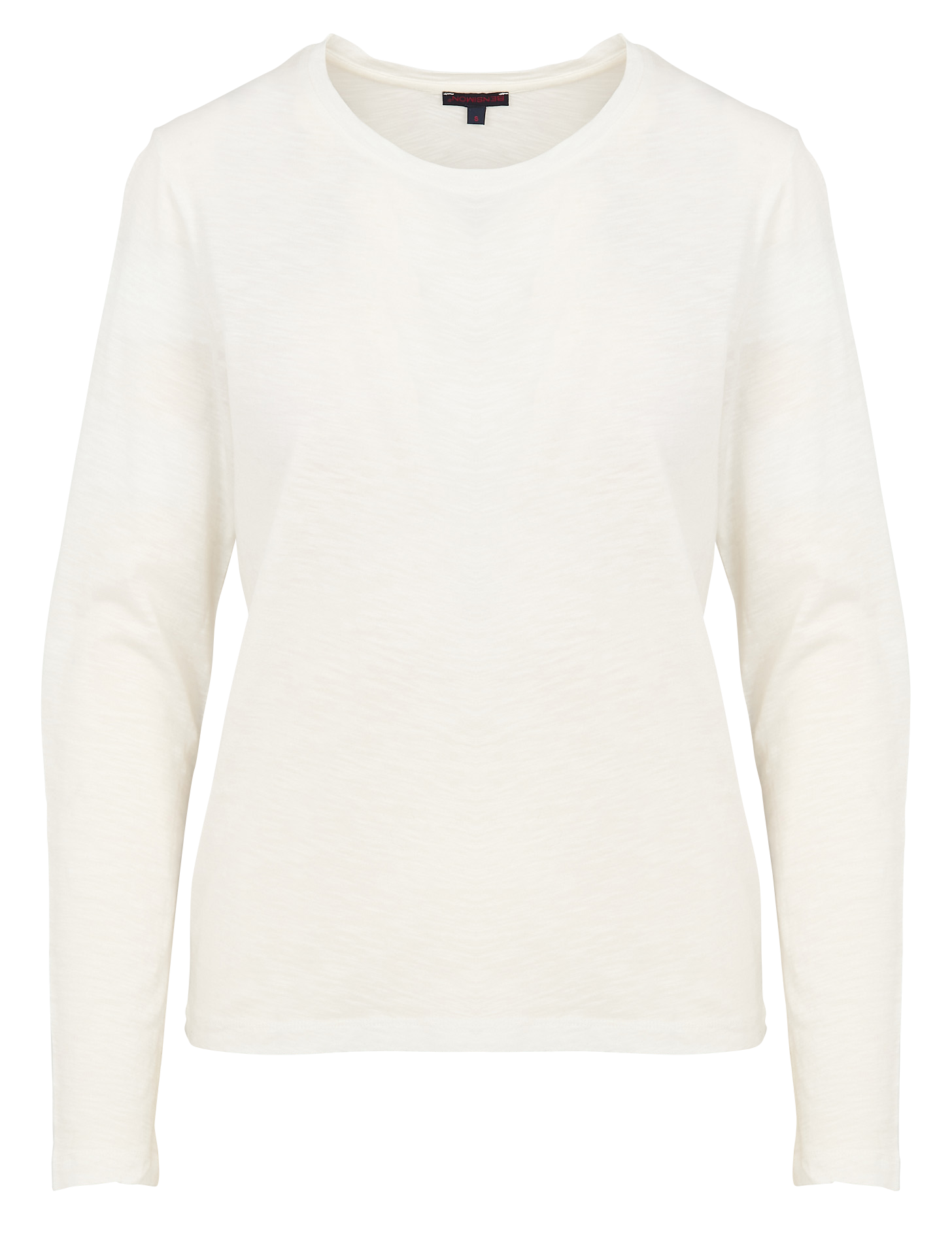 PERNILLE - Tee-shirt droit col rond en coton | Blanc