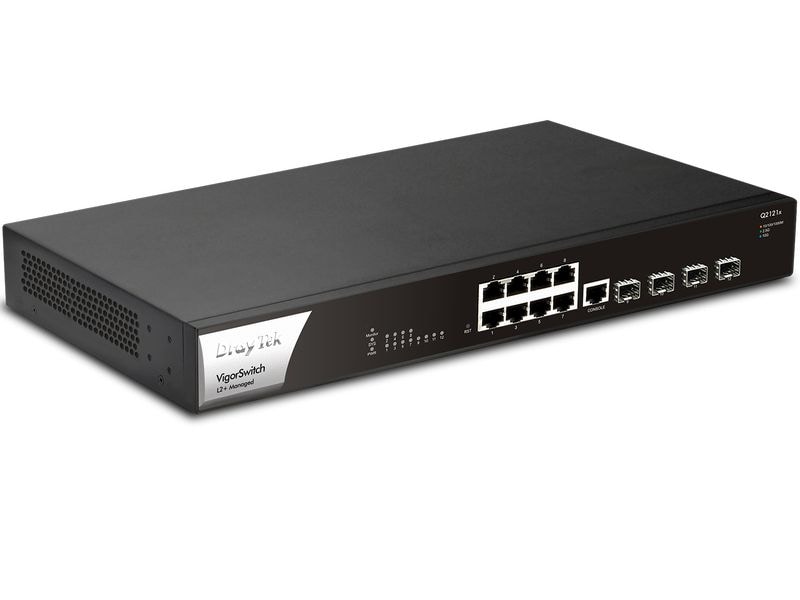 DrayTek Switch VigorSwitch Q2121x 12 Port 2.5 Gigabit L2  Managed Switch