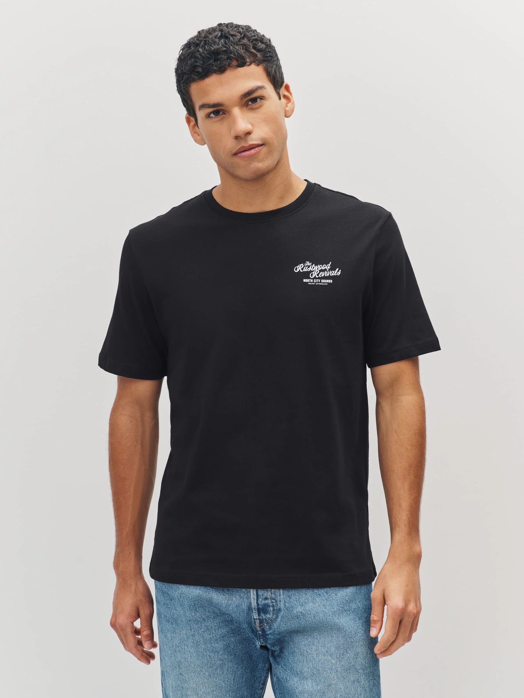 Zwart/Naturelkleurig/Groen - Normale Pasvorm - Set van 3 T-shirts met print