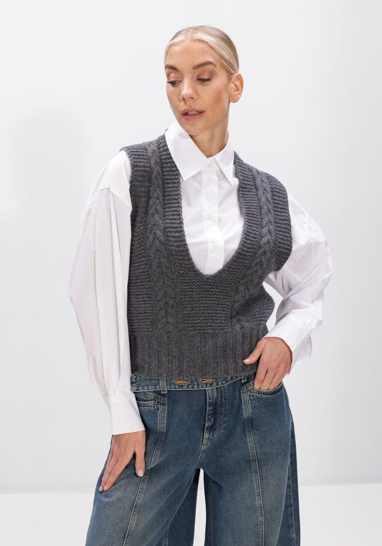 donkergrijze lisa yang spencer sallie vest