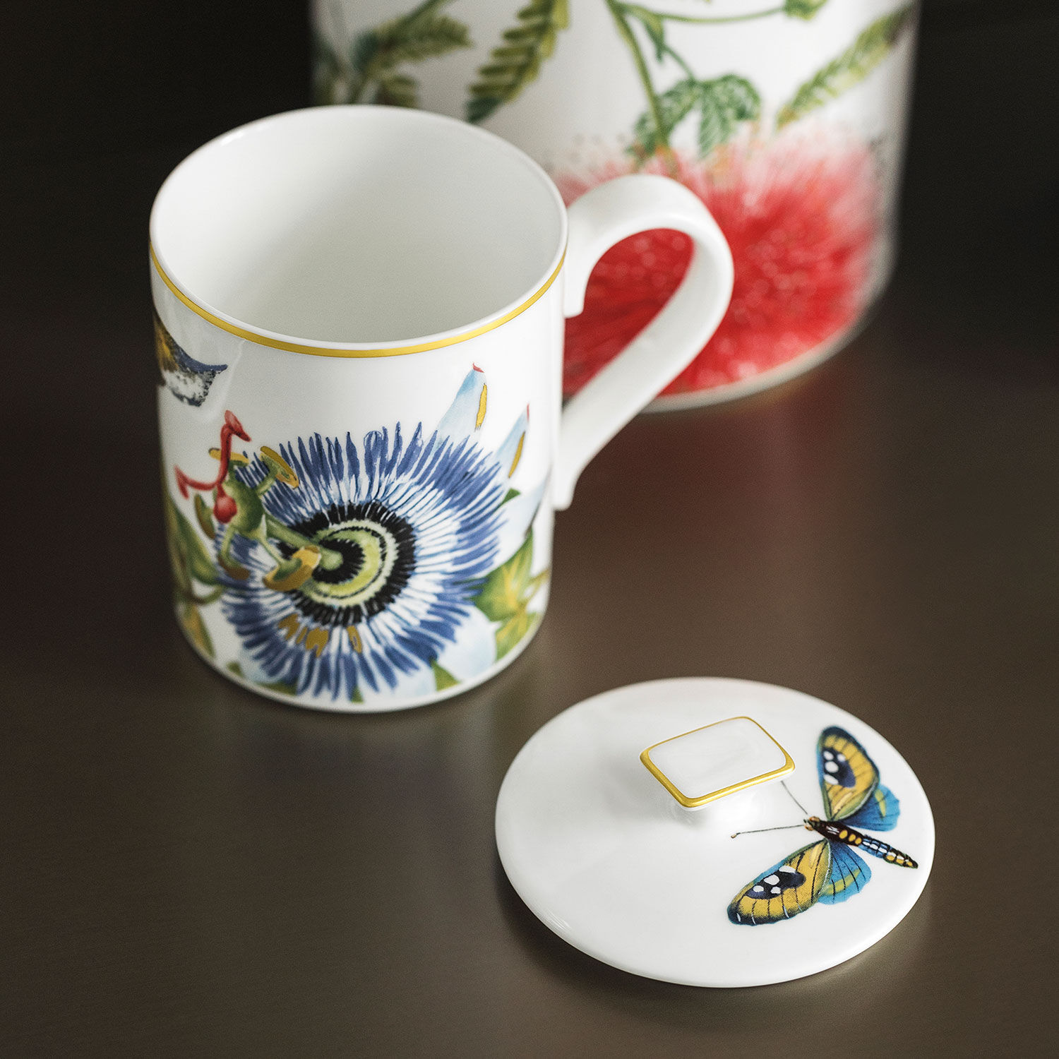 Amazonia Mug Multi-colored, 8.8 oz, Premium Bone Porcelain