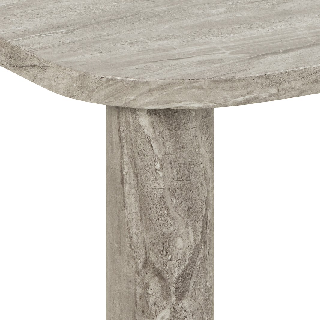 Solano sofabord Topp og understell i  grå marmor print. 100x75x36cm