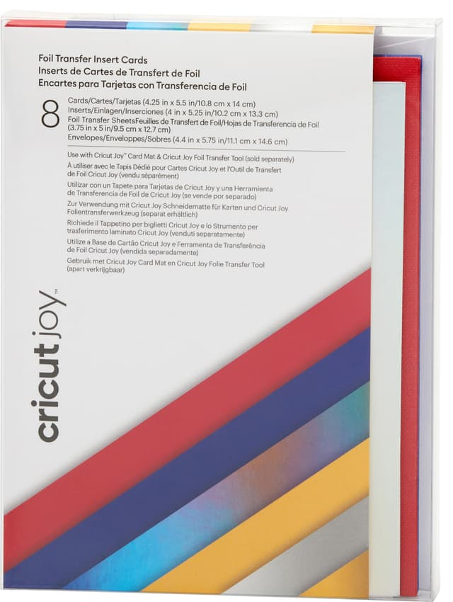 Cricut Joy A2 Foil indsætningskort 8-pak (celebration)
