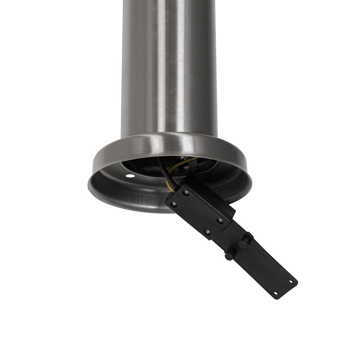 Moderne buitenlamp paal staal met opaal 80 cm IP44 - Rox