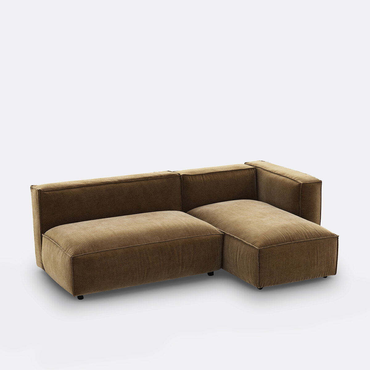LA REDOUTE INTERIORS<br>Poltrona modular em veludo vintage canelado, Seven