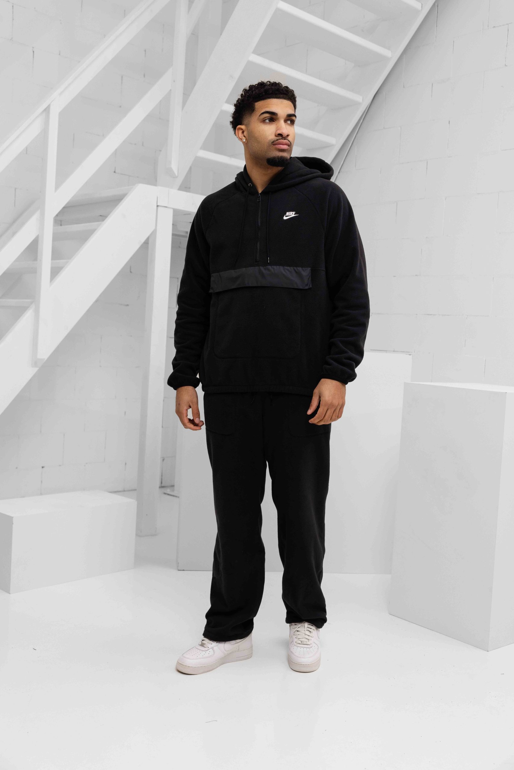 Nike Club Winterized Trainingspak Heren Zwart