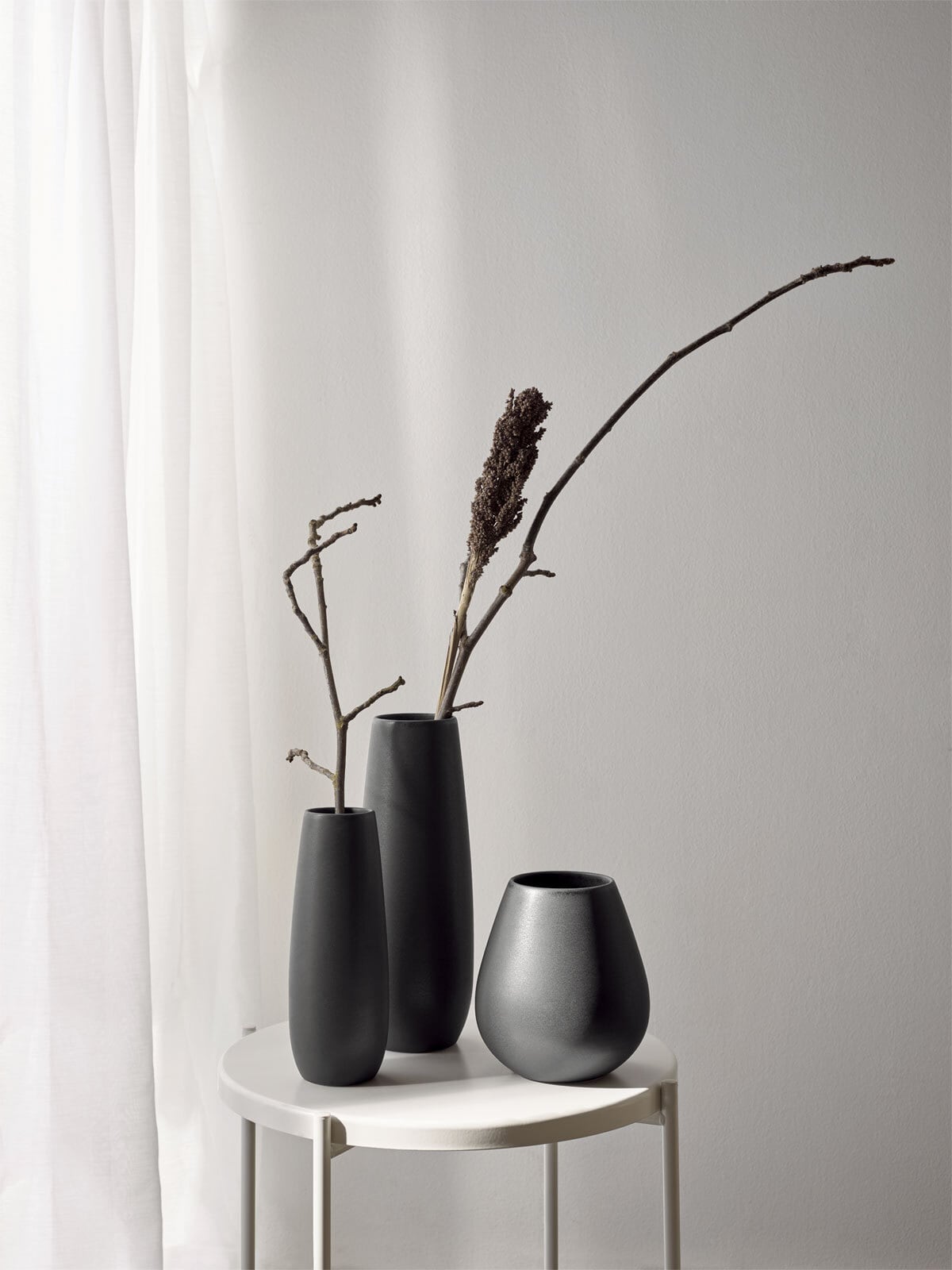ASA Vase EASE XL 32 cm black-ironDurchm. 8 cm