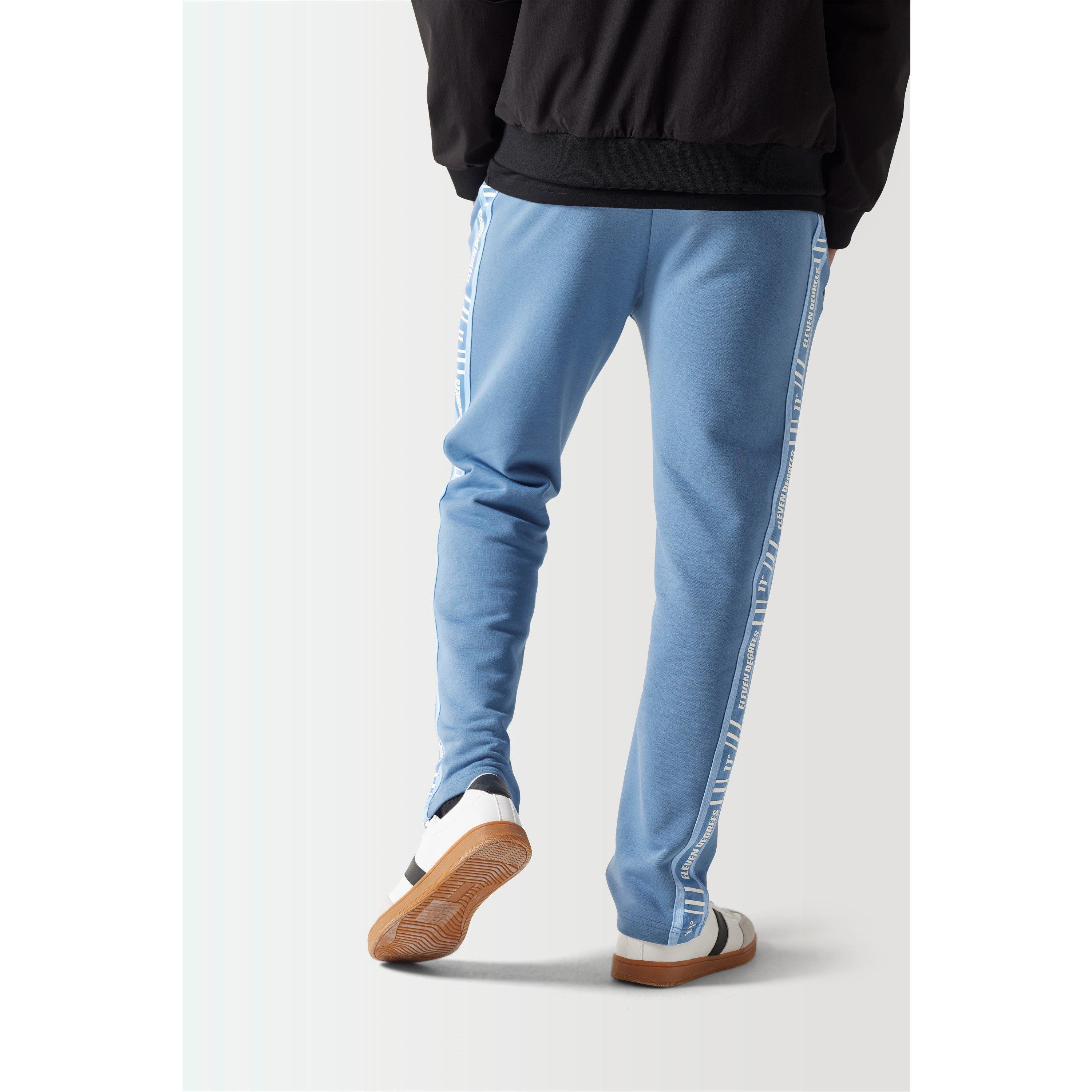 11 Degrees 11D Retro Taped Slim Fit Joggers Elemental Blue