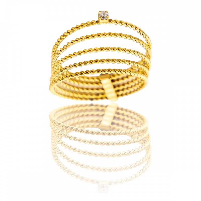 Cinq Bagues Femme Strass DAPHNEE