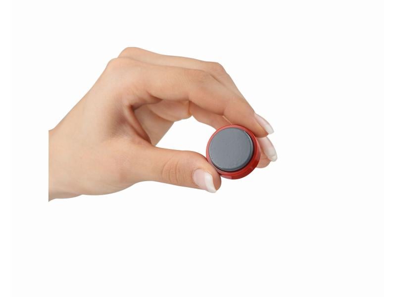 Maul Haftmagnet MAULpro 20 x Ø 30 mm Rot, 20 Stück Kraftmagnet