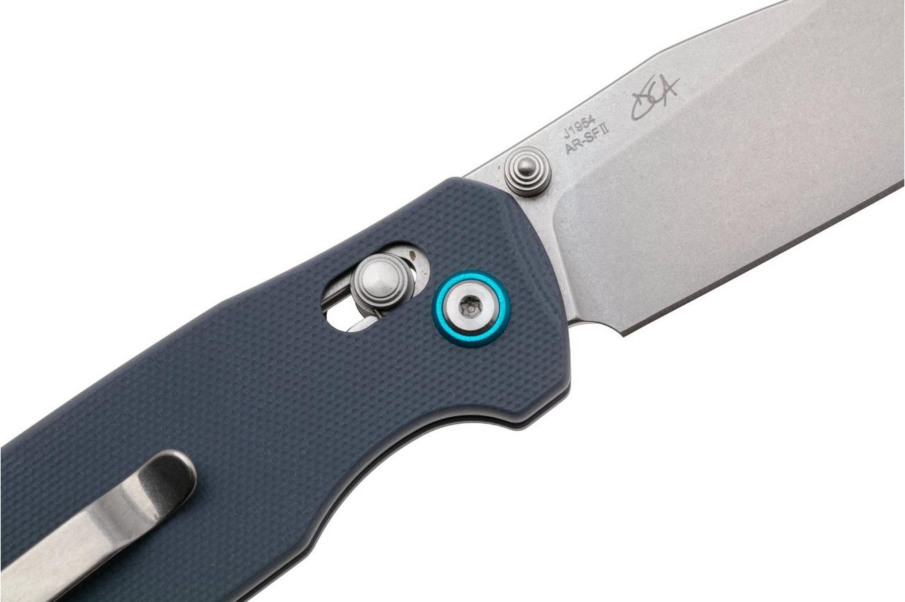CJRB Maximal J1954-GYF Stonewashed AR-SFII, Gray G10, zakmes, David C. Andersen design