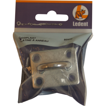 Ledent oog op plaat 50 mm