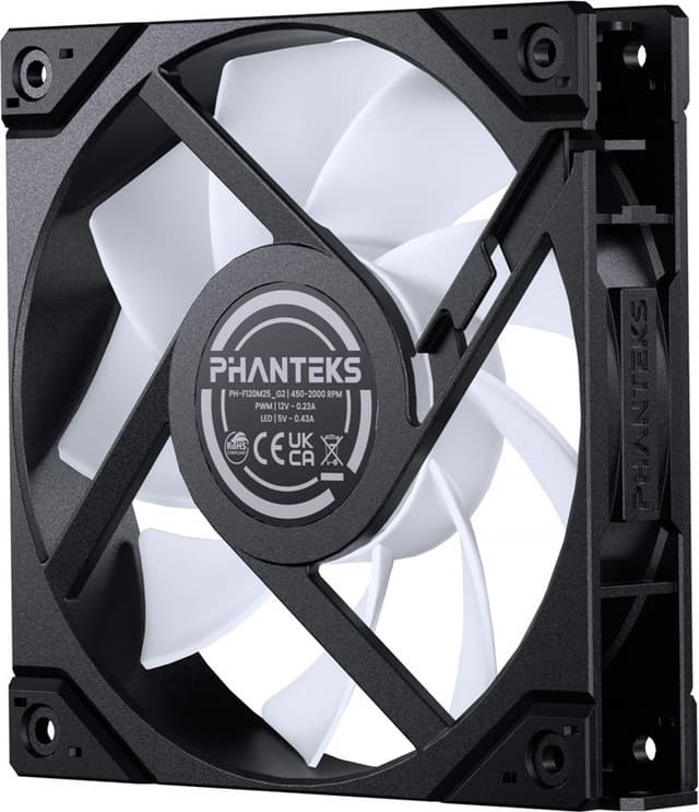 Phanteks M25 Gen2 DRGB 140mm PWM-blæser (sort)