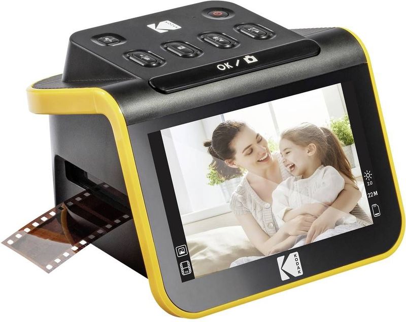 KODAK Slide N SCAN Film E Slide Scanner met 5 inch LCD-scherm, zwart