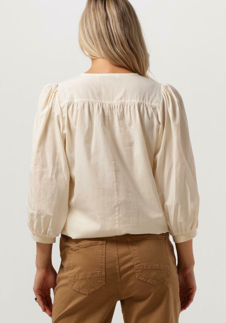 SUMMUM witte summum top top short sleeves modal blend
