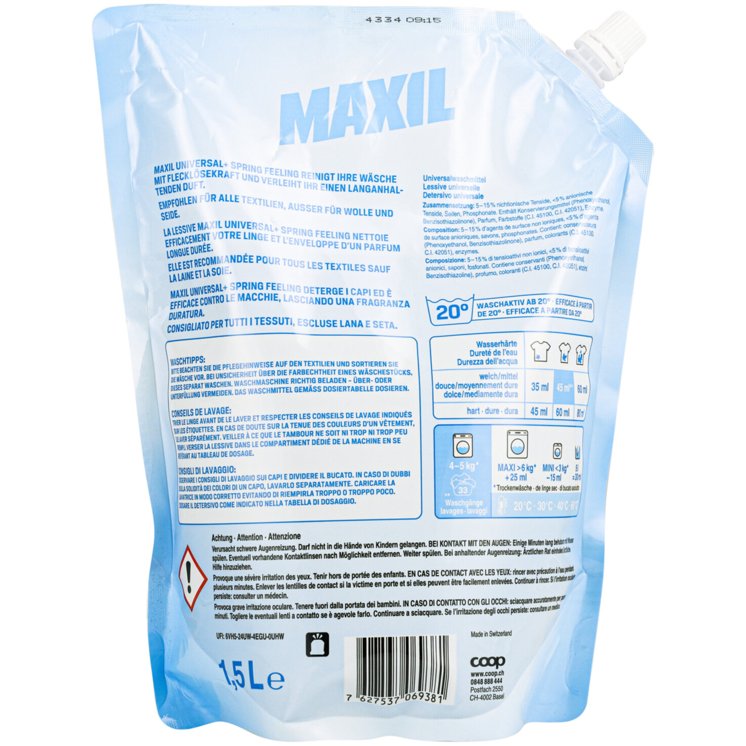 Maxil Universal+ Spring Feeling 33 Waschgänge