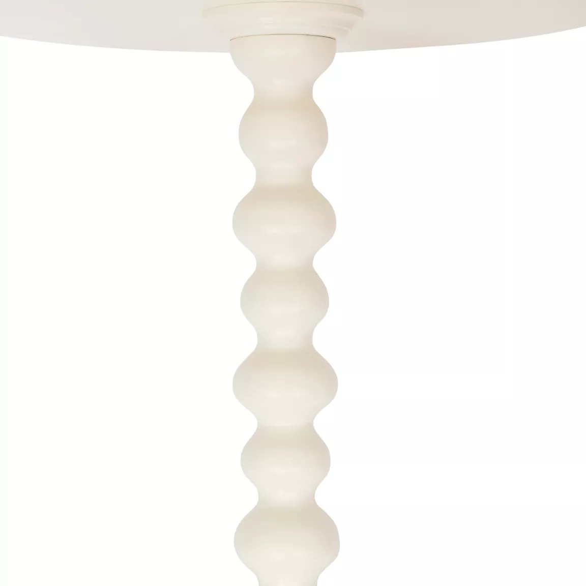 Table à café ronde en bois (H50 cm) Alix Ivoire