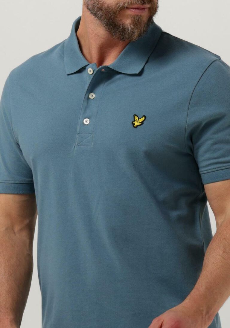LYLE & SCOTT blauwe lyle & scott polo plain polo shirt