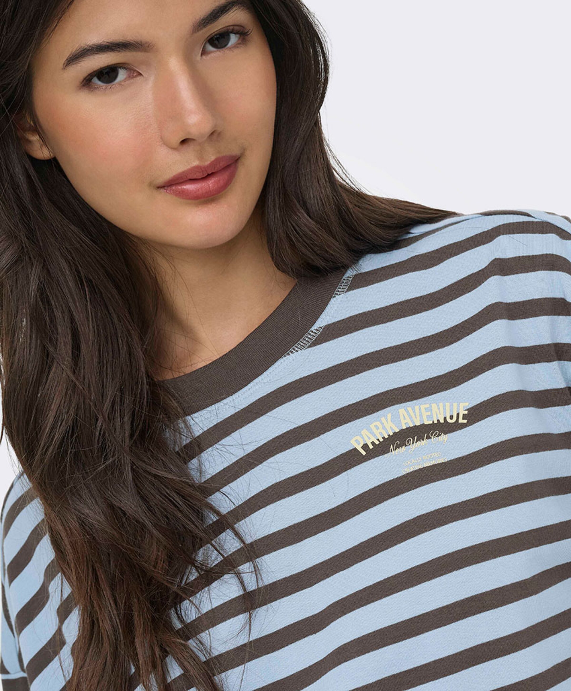 Only Dames longsleeve blauw