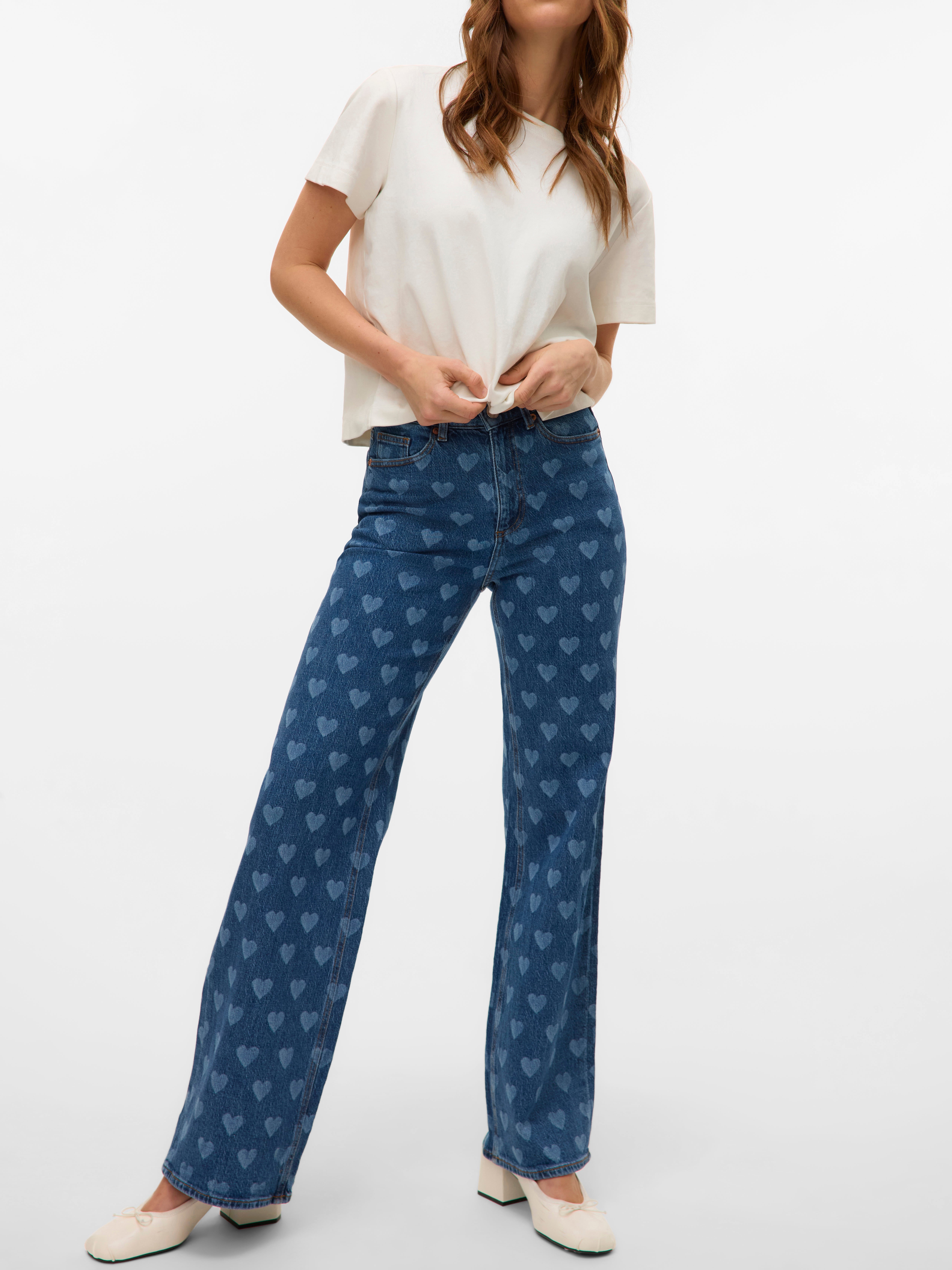 VMTESSA High rise Wide leg fit Jeans