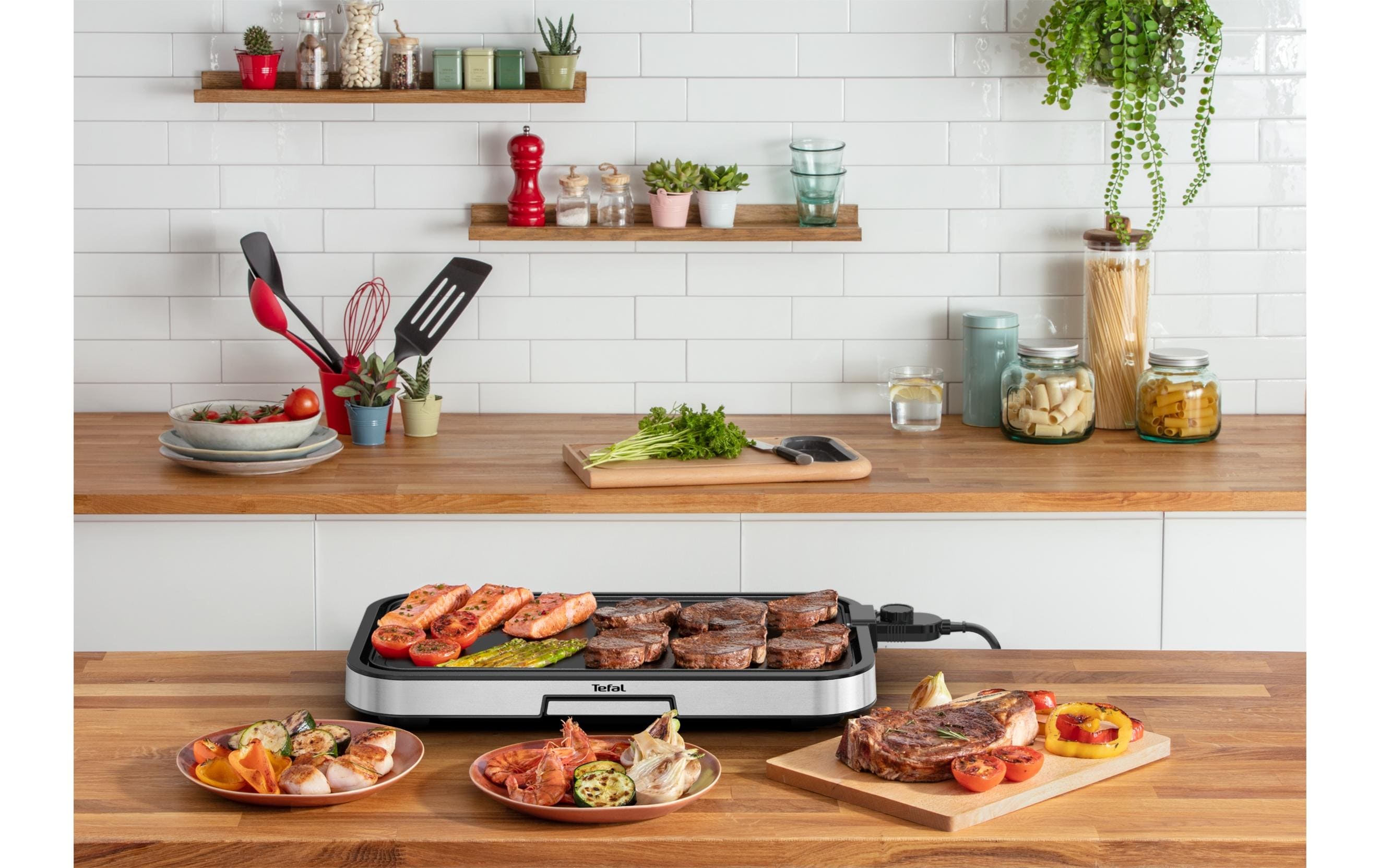 Plancha Giant CB631D 2300 WExtra grosser Tischgrill mit antihaftbeschichteter Grillplatte