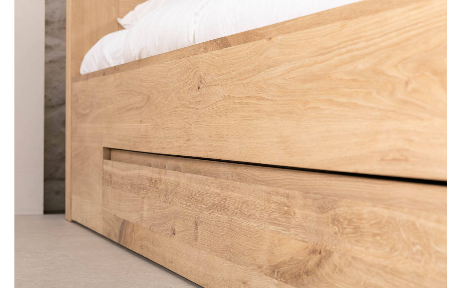 Goossens Bedframe Bibi - 160 x 210 - Eiken naturel - Hout