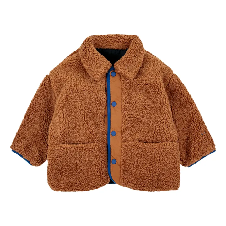 Bobo Choses Veste Réversible Façon Fourrure | Bleu nuit