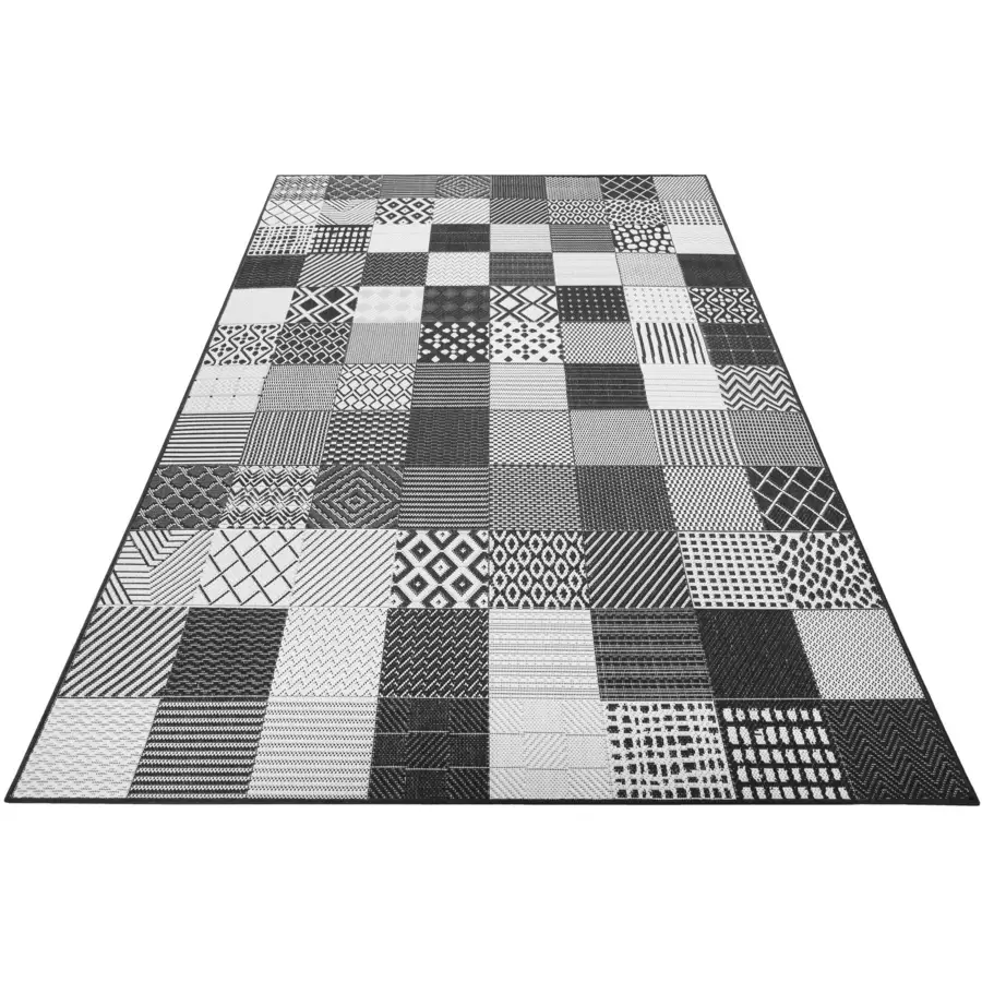 Esprit Outdoorteppich In & Outdoor Chester schwarz