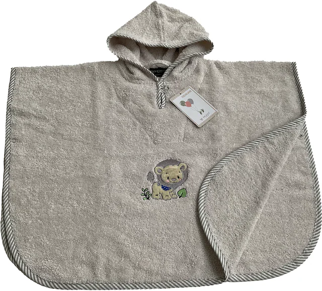 ROSS Badeponcho »KIDSLINE«, 1 Stk. 100 % Baumwolle, Kapuze, Stickerei