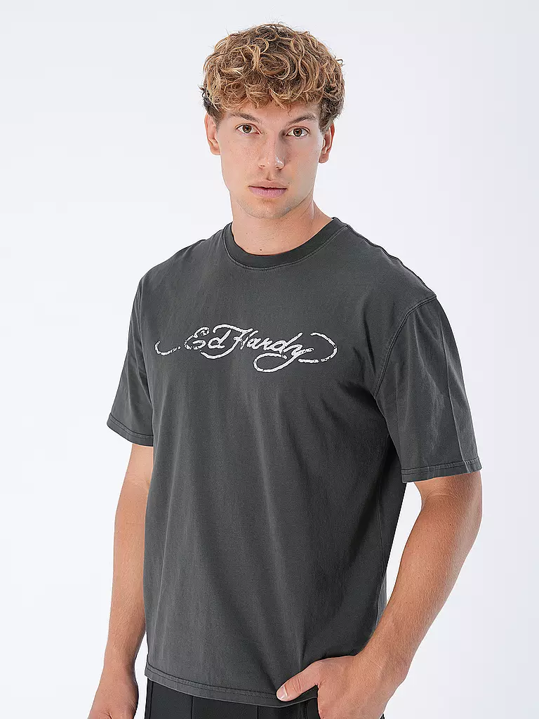ED HARDY T-Shirt schwarz