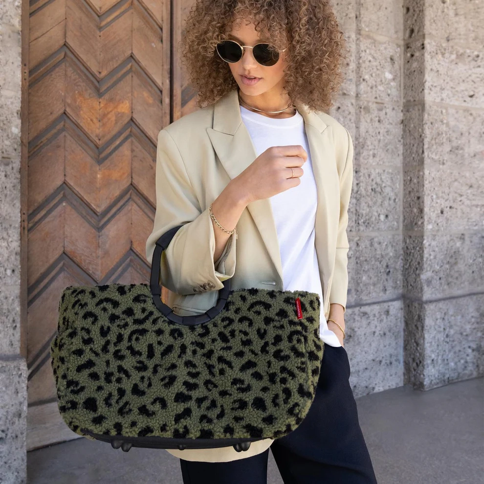 (25l) Loopshopper L Einkaufskorb Shopping Einkaufstasche (OR5055) - Teddy Leo Olive