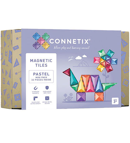 Connetix Magnets?t - 32 Dele - Pastel Mini Pack