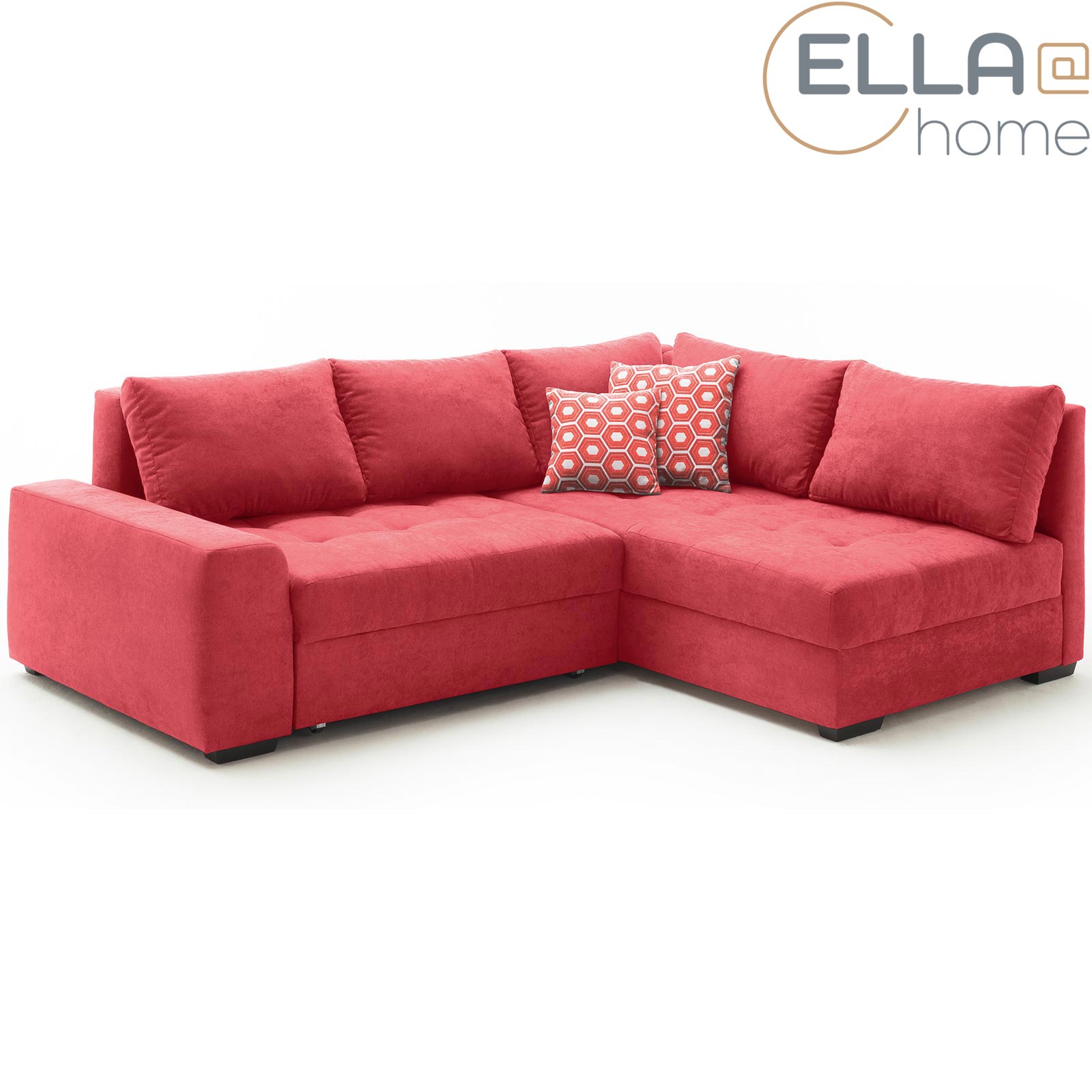 ELLA@home Boxspringsofa - rot - Dauerschläfer
